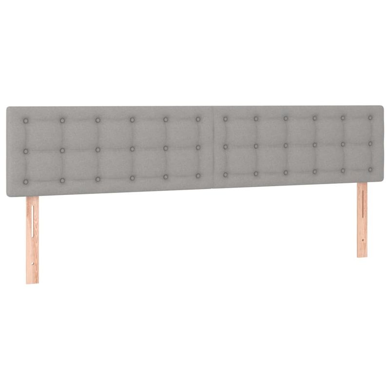 Casa si Gradina - Mobilier - Paturi si accesorii - Paturi - Pat box spring cu saltea, gri deschis, 120x190 cm, textil - Infinity.ro