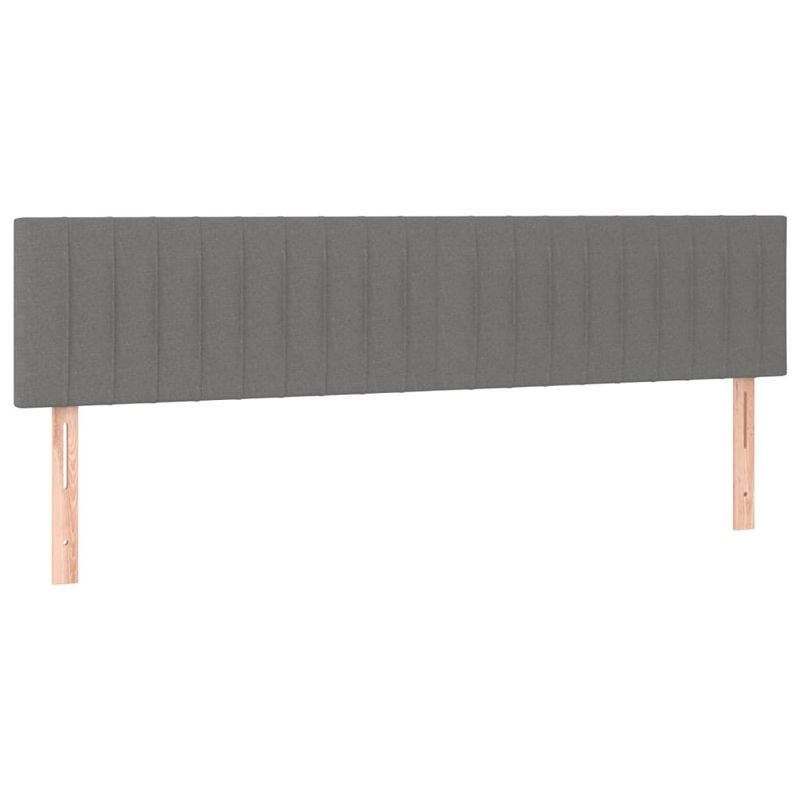 Casa si Gradina - Mobilier - Paturi si accesorii - Paturi - Pat box spring cu saltea, gri inchis, 120x190 cm, textil - Infinity.ro