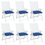 Casa si Gradina - Textile si covoare - Perne si pilote - Perne decorative - Perne de scaun, 6 buc., albastru, 50x50x7 cm, textil oxford - Infinity.ro