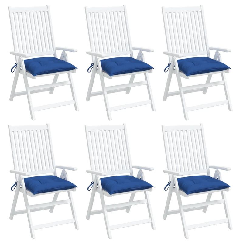Casa si Gradina - Textile si covoare - Perne si pilote - Perne decorative - Perne de scaun, 6 buc., albastru, 50x50x7 cm, textil oxford - Infinity.ro
