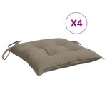 Casa si Gradina - Textile si covoare - Perne si pilote - Perne decorative - Perne de scaun, 4 buc., taupe, 50x50x7 cm, textil oxford - Infinity.ro