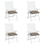 Casa si Gradina - Textile si covoare - Perne si pilote - Perne decorative - Perne de scaun, 4 buc., taupe, 50x50x7 cm, textil oxford - Infinity.ro