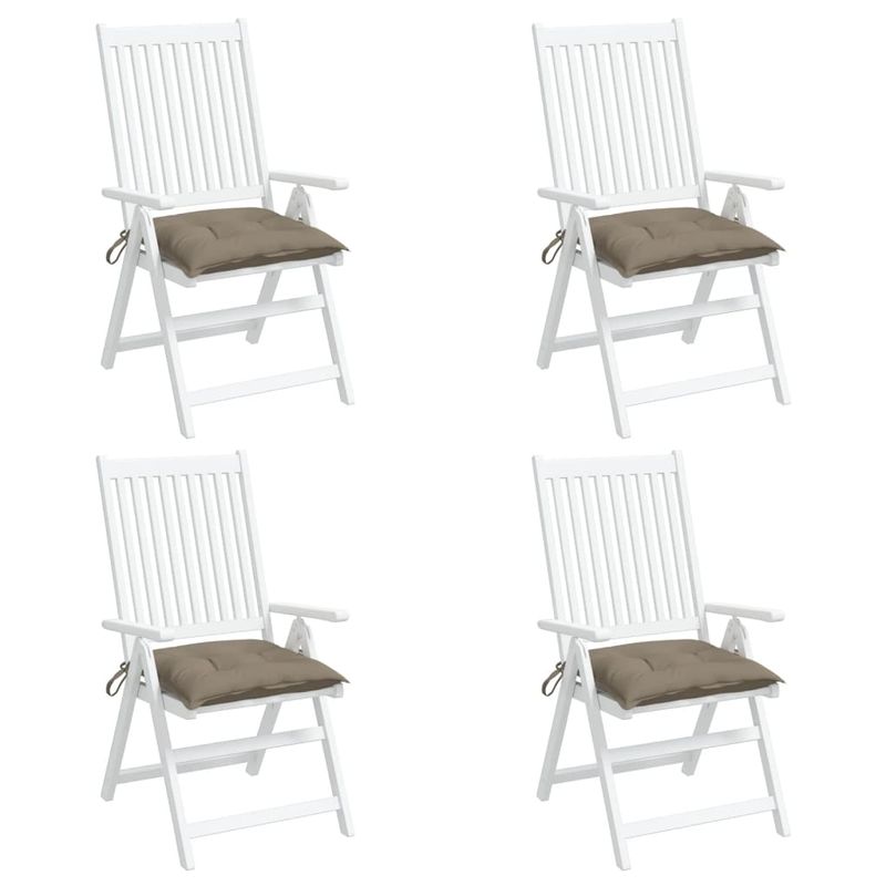 Casa si Gradina - Textile si covoare - Perne si pilote - Perne decorative - Perne de scaun, 4 buc., taupe, 50x50x7 cm, textil oxford - Infinity.ro