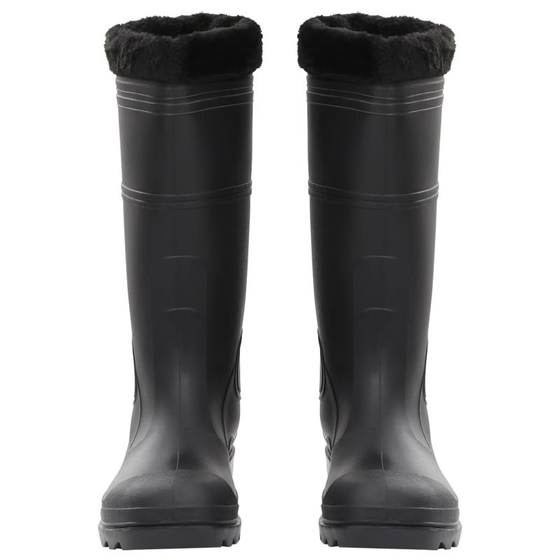 Sport si Outdoor - Echipament Sportiv - Incaltaminte sport - Ghete si bocanci - Cizme de ploaie cu sosete detasabile, negru, marime 46, PVC - Infinity.ro