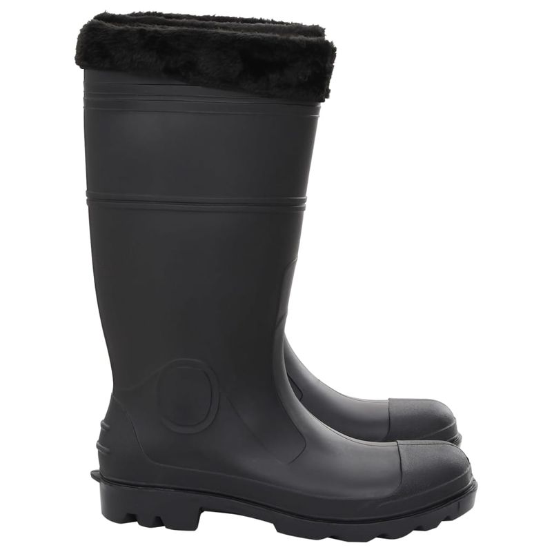 Sport si Outdoor - Echipament Sportiv - Incaltaminte sport - Ghete si bocanci - Cizme de ploaie cu sosete detasabile, negru, marime 46, PVC - Infinity.ro