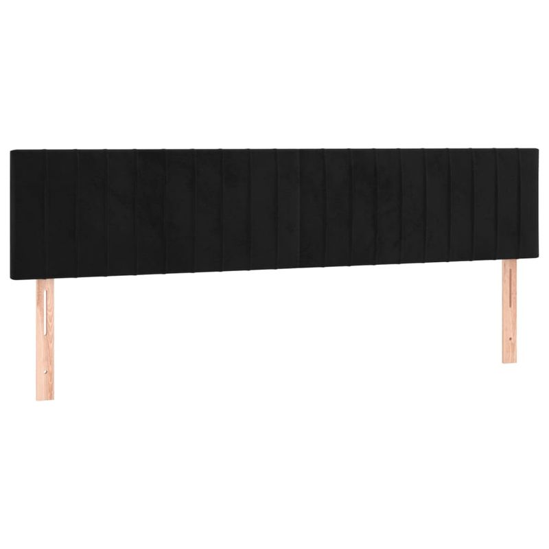 Casa si Gradina - Mobilier - Paturi si accesorii - Paturi - Cadru de pat cu tablie, negru, 120x190 cm, catifea - Infinity.ro