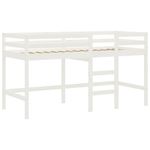 Casa si Gradina - Mobilier - Paturi si accesorii - Paturi - Pat etajat de copii cu perdele, roz, 90x190 cm, lemn masiv pin - Infinity.ro