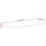 Casa si Gradina - Mobilier - Feronerie si accesorii mobila - Blat de masa oval, 110x50x3,8 cm, lemn masiv de mango - Infinity.ro
