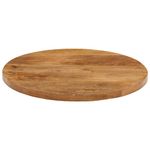 Casa si Gradina - Mobilier - Feronerie si accesorii mobila - Blat de masa rotund, diametru 40x3,8 cm, lemn masiv de mango brut, lemn de mango (finisaj stejar) - Infinity.ro
