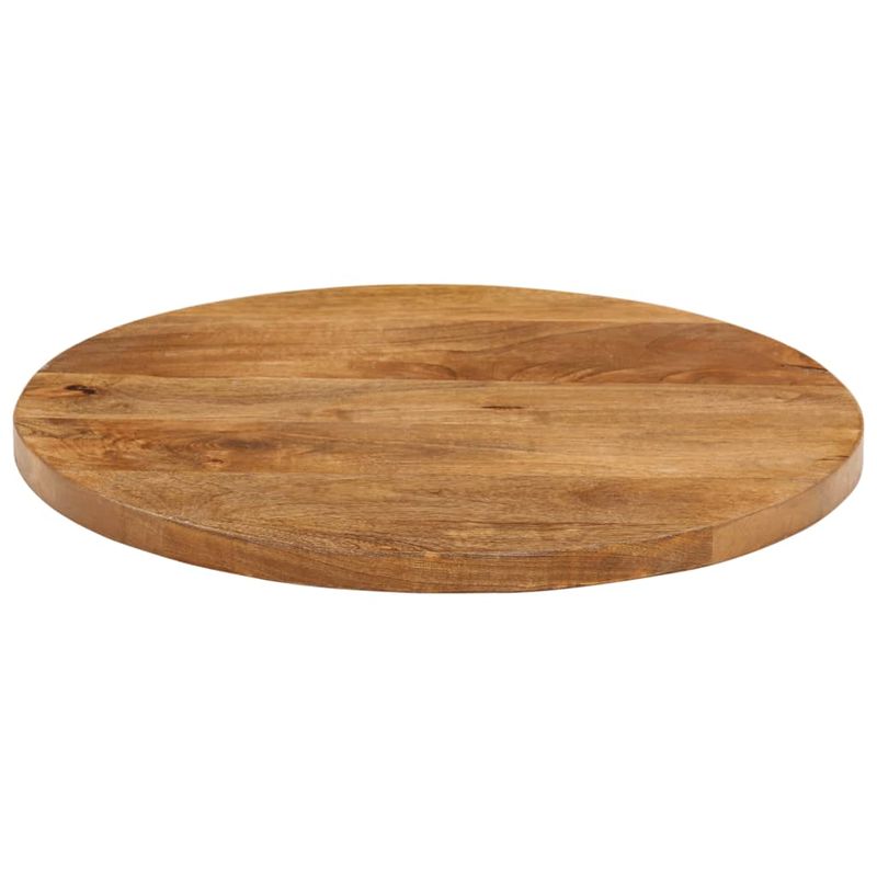 Casa si Gradina - Mobilier - Feronerie si accesorii mobila - Blat de masa rotund, diametru 40x3,8 cm, lemn masiv de mango brut, lemn de mango (finisaj stejar) - Infinity.ro