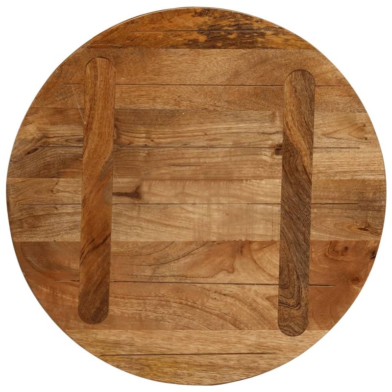 Casa si Gradina - Mobilier - Feronerie si accesorii mobila - Blat de masa rotund, diametru 40x3,8 cm, lemn masiv de mango brut, lemn de mango (finisaj stejar) - Infinity.ro