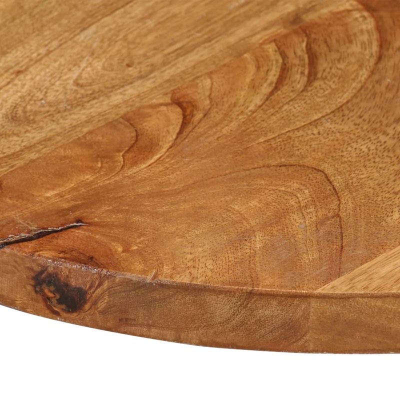 Casa si Gradina - Mobilier - Feronerie si accesorii mobila - Blat de masa rotund, diametru 40x3,8 cm, lemn masiv de mango brut, lemn de mango (finisaj stejar) - Infinity.ro