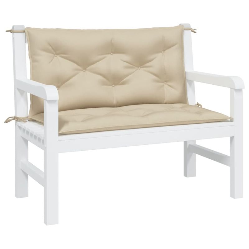 Casa si Gradina - Gradina si terasa - Mobilier exterior - Perne decorative exterior - Perne banca de gradina 2 buc., bej, 100x50x7cm, tesatura oxford, mărime 100x50x7 cm - Infinity.ro