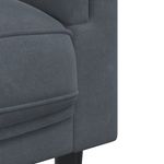 Casa si Gradina - Mobilier - Seturi de mobilier - Seturi living - Set canapea cu perne, 3 piese, gri inchis, catifea - Infinity.ro