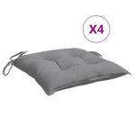 Casa si Gradina - Textile si covoare - Perne si pilote - Perne decorative - Perne de scaun, 4 buc., gri, 50x50x7 cm, textil oxford - Infinity.ro
