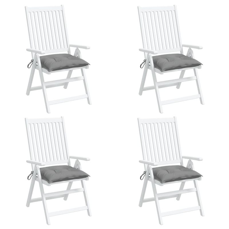 Casa si Gradina - Textile si covoare - Perne si pilote - Perne decorative - Perne de scaun, 4 buc., gri, 50x50x7 cm, textil oxford - Infinity.ro