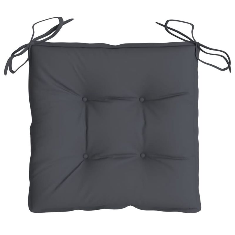 Casa si Gradina - Textile si covoare - Perne si pilote - Perne decorative - Perne de scaun, 2 buc., antracit, 50x50x7 cm, textil oxford - Infinity.ro