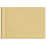 Casa si Gradina - Gradina si terasa - Umbrele si pavilioane - Umbrele - Paravan de balcon, nisipiu, 75x800 cm, 100% poliester oxford - Infinity.ro