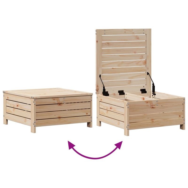 Casa si Gradina - Gradina si terasa - Mobilier exterior - Seturi mobila gradina - Set mobilier de gradina cu perne, 4 piese, lemn masiv de pin - Infinity.ro