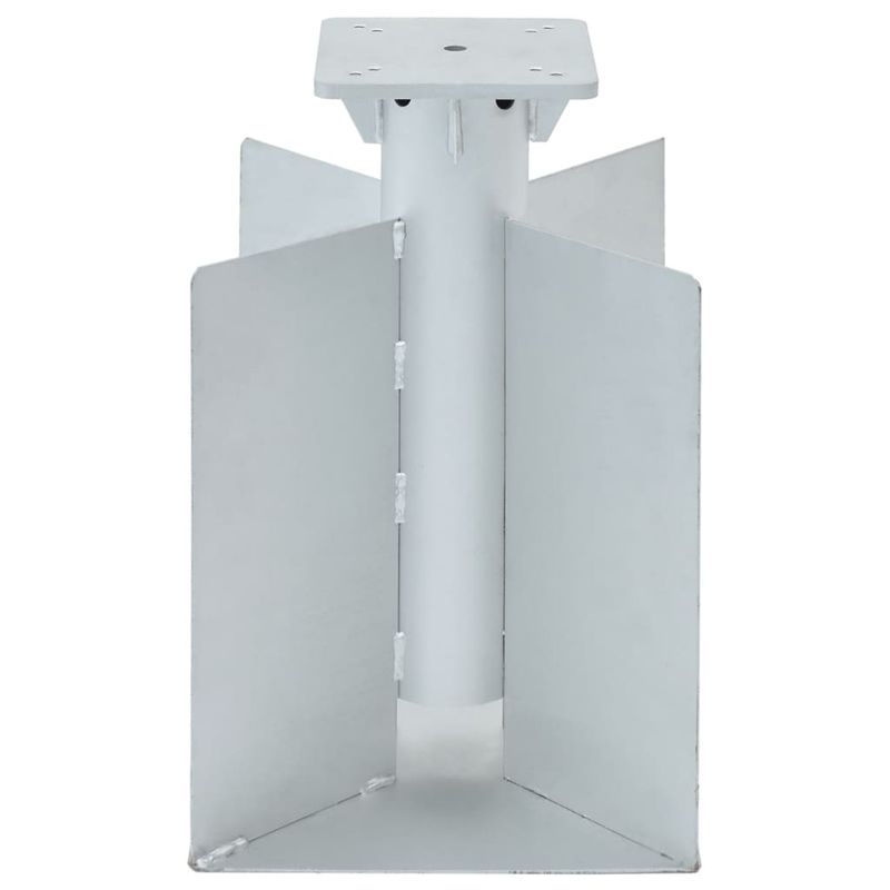 Casa si Gradina - Gradina si terasa - Umbrele si pavilioane - Umbrele - Suport umbrela in pamant, argintiu, 27,5x27,5x45 cm, otel - Infinity.ro