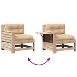 Casa si Gradina - Gradina si terasa - Mobilier exterior - Seturi mobila gradina - Set mobilier de gradina cu perne, 7 piese, lemn masiv de pin - Infinity.ro