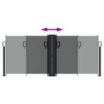 Casa si Gradina - Gradina si terasa - Umbrele si pavilioane - Umbrele - Copertina laterala retractabila, antracit, 100 x 1000 cm - Infinity.ro