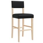 Casa si Gradina - Mobilier - Scaune si fotolii - Scaune - Scaune de bar, 2 buc., lemn masiv de hevea si piele ecologica - Infinity.ro