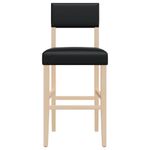 Casa si Gradina - Mobilier - Scaune si fotolii - Scaune - Scaune de bar, 2 buc., lemn masiv de hevea si piele ecologica - Infinity.ro