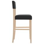 Casa si Gradina - Mobilier - Scaune si fotolii - Scaune - Scaune de bar, 2 buc., lemn masiv de hevea si piele ecologica - Infinity.ro