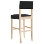 Casa si Gradina - Mobilier - Scaune si fotolii - Scaune - Scaune de bar, 2 buc., lemn masiv de hevea si piele ecologica - Infinity.ro