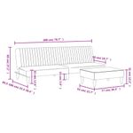 Casa si Gradina - Mobilier - Seturi de mobilier - Seturi living - Set canapea, 2 piese, gri inchis, catifea - Infinity.ro