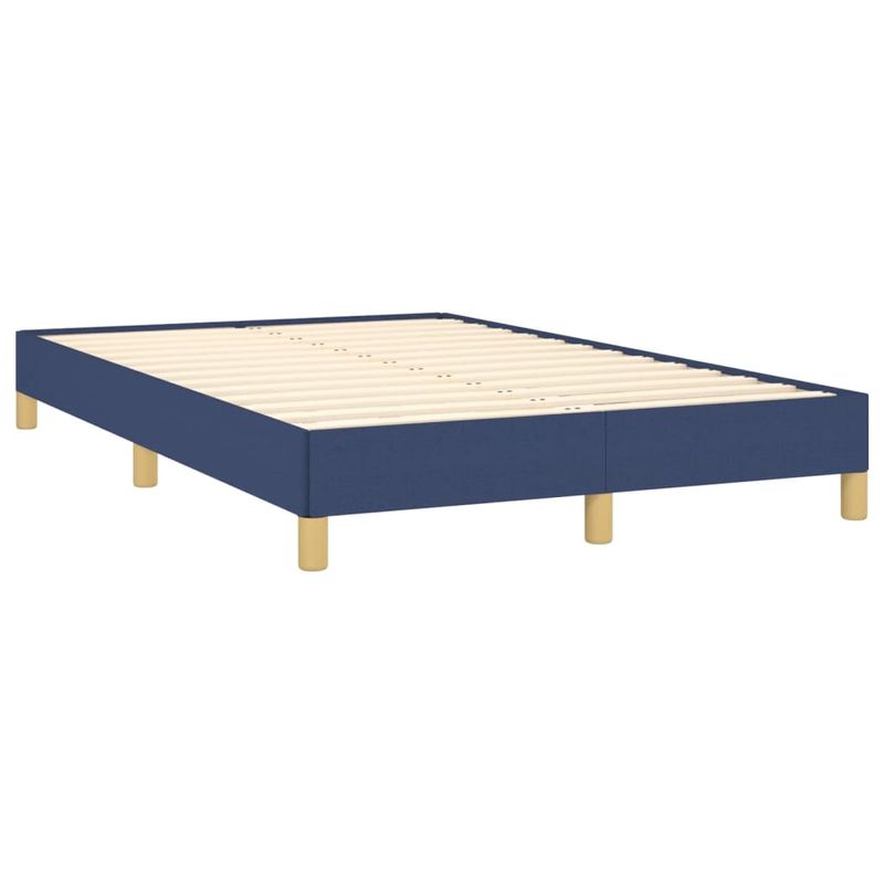 Casa si Gradina - Mobilier - Paturi si accesorii - Paturi - Pat box spring cu saltea, albastru, 120x190 cm, material textil - Infinity.ro
