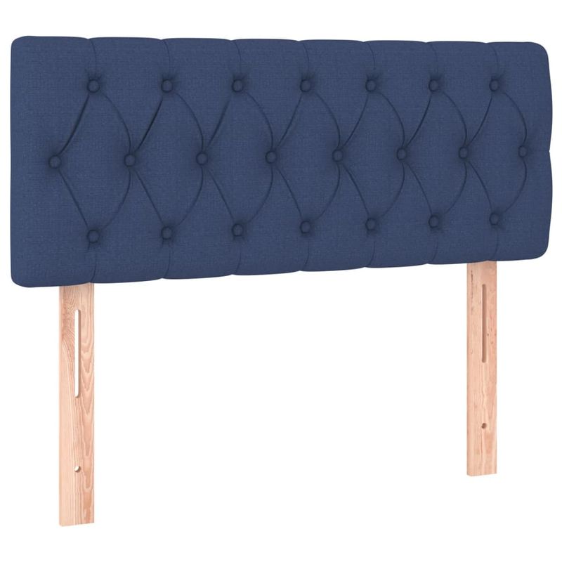 Casa si Gradina - Mobilier - Paturi si accesorii - Paturi - Pat box spring cu saltea, albastru, 120x190 cm, material textil - Infinity.ro