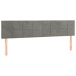 Casa si Gradina - Mobilier - Paturi si accesorii - Paturi - Cadru de pat cu tablie, gri deschis, 120x190cm, catifea - Infinity.ro