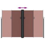 Casa si Gradina - Gradina si terasa - Umbrele si pavilioane - Umbrele - Copertina laterala retractabila, maro, 220x600 cm - Infinity.ro