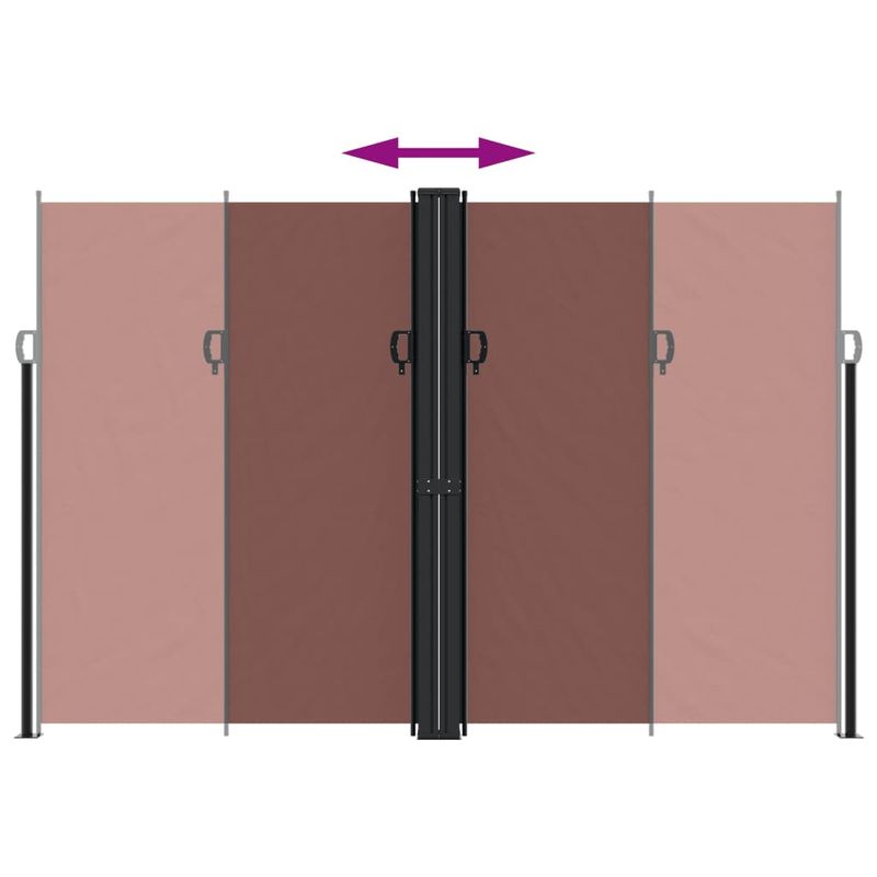 Casa si Gradina - Gradina si terasa - Umbrele si pavilioane - Umbrele - Copertina laterala retractabila, maro, 220x600 cm - Infinity.ro