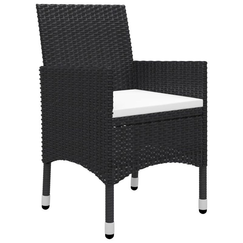 Casa si Gradina - Gradina si terasa - Mobilier exterior - Seturi mobila gradina - Set mobilier de gradina cu perne, 3 piese, negru - Infinity.ro