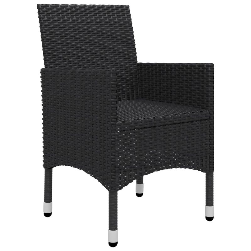 Casa si Gradina - Gradina si terasa - Mobilier exterior - Seturi mobila gradina - Set mobilier de gradina cu perne, 3 piese, negru - Infinity.ro