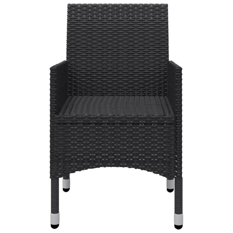 Casa si Gradina - Gradina si terasa - Mobilier exterior - Seturi mobila gradina - Set mobilier de gradina cu perne, 3 piese, negru - Infinity.ro