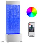 Casa si Gradina - Gradina si terasa - Decoratiuni exterior - Ornamente gradina - Coloana cu bule cu LED-uri RGB otel inoxidabil/acrilic 110 cm - Infinity.ro