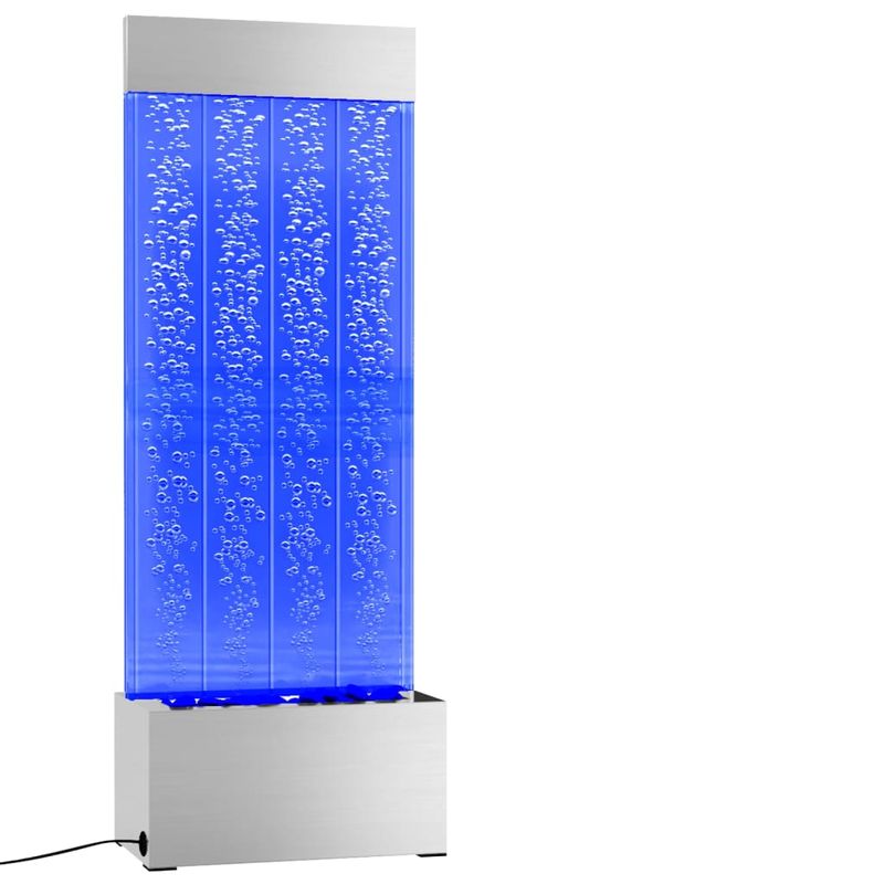 Casa si Gradina - Gradina si terasa - Decoratiuni exterior - Ornamente gradina - Coloana cu bule cu LED-uri RGB otel inoxidabil/acrilic 110 cm - Infinity.ro