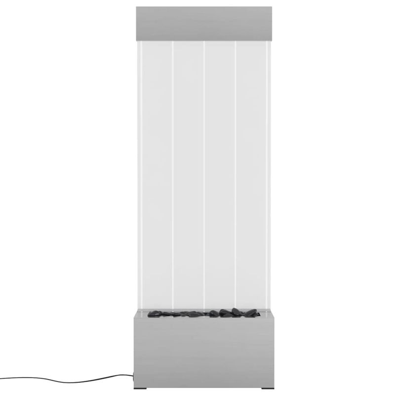 Casa si Gradina - Gradina si terasa - Decoratiuni exterior - Ornamente gradina - Coloana cu bule cu LED-uri RGB otel inoxidabil/acrilic 110 cm - Infinity.ro