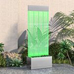 Casa si Gradina - Gradina si terasa - Decoratiuni exterior - Ornamente gradina - Coloana cu bule cu LED-uri RGB otel inoxidabil/acrilic 110 cm - Infinity.ro