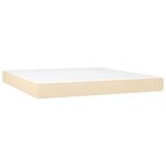 Casa si Gradina - Mobilier - Paturi si accesorii - Paturi - Pat continental cu saltea, crem, 180x200 cm, textil - Infinity.ro
