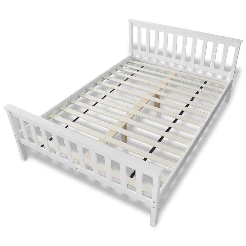 Casa si Gradina/Mobilier/Paturi si accesorii/Paturi - Pat cu saltea, 140 x 200 cm, lemn de pin masiv - Infinity.ro