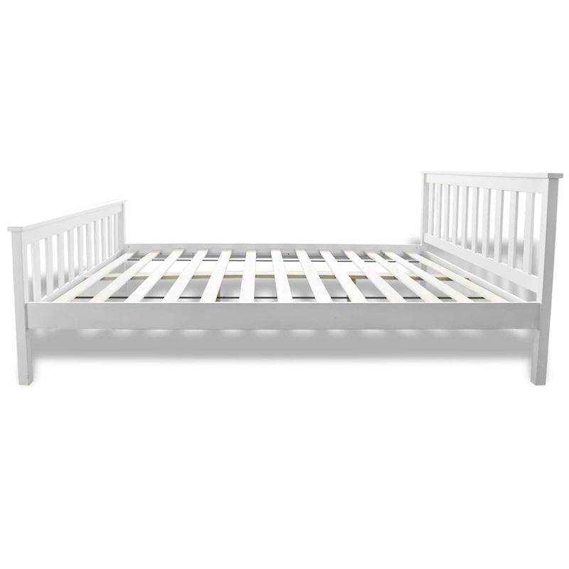 Casa si Gradina/Mobilier/Paturi si accesorii/Paturi - Pat cu saltea, 140 x 200 cm, lemn de pin masiv - Infinity.ro