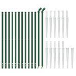Casa si Gradina - Gradina si terasa - Garduri, panouri si accesorii - Gard plasa de sarma cu tarusi de fixare, verde, 1,1x25 m - Infinity.ro