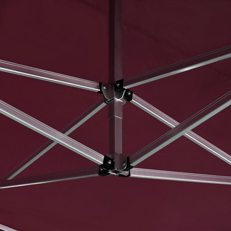 Casa si Gradina - Gradina si terasa - Umbrele si pavilioane - Pavilioane - Cort de petrecere pliabil cu pereti rosu vin, 4,5x3 m, aluminiu - Infinity.ro