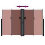 Casa si Gradina - Gradina si terasa - Umbrele si pavilioane - Umbrele - Copertina laterala retractabila, maro, 160x1000 cm - Infinity.ro