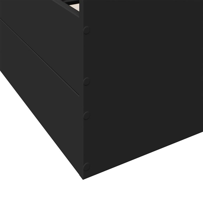 Casa si Gradina - Mobilier - Paturi si accesorii - Paturi - Cadru de pat cu sertare, negru, 75x190 cm, lemn prelucrat - Infinity.ro
